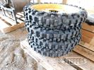 (4) Rubber ATV ditching  wheels,